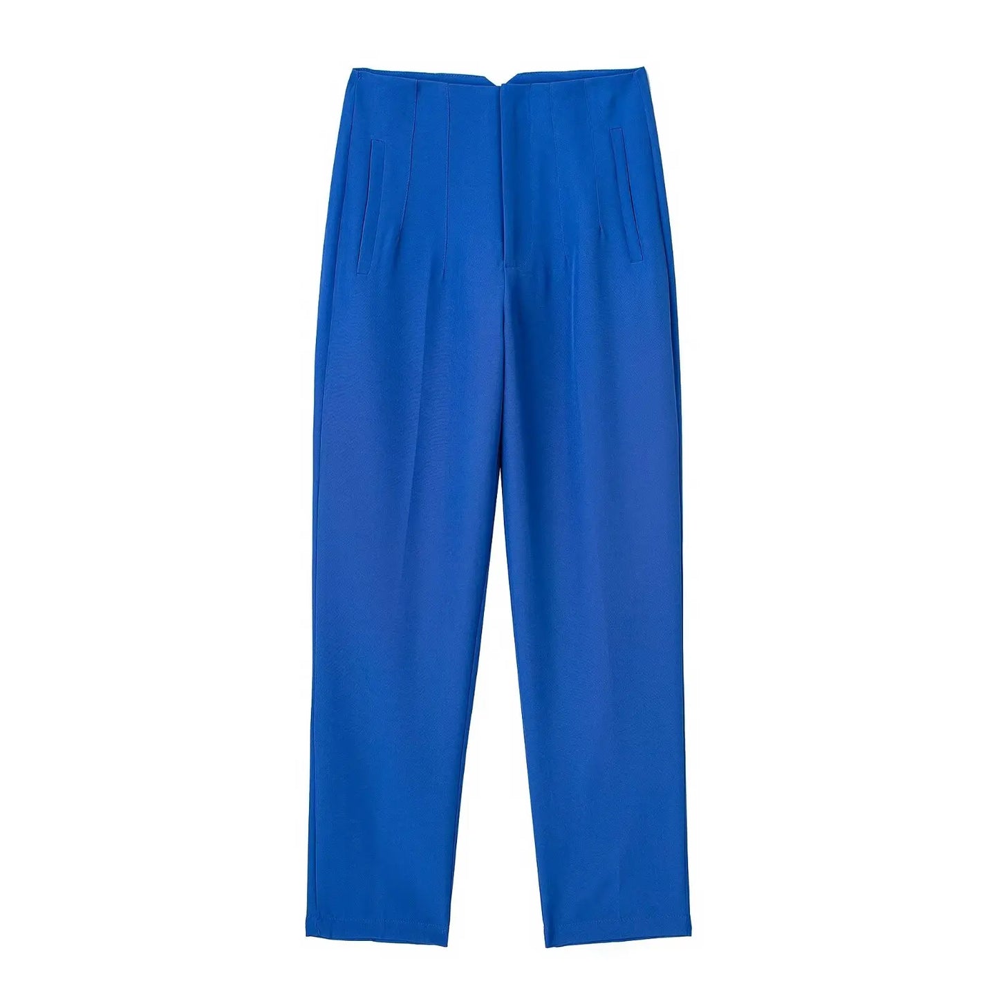 TRAFZA Women Elegant Solid Pencil Pants High Waist Pant For Women Casual Streetwear Woman Trousers Office Wear Chic Pant