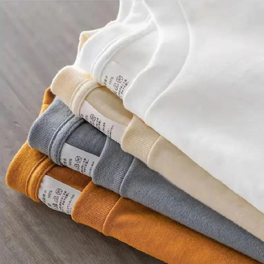 12 Color Oversized Heavyweight T Shirt for Men Summer Short Sleeve Tee 100% Cotton Plain Top Casual Men's Clothing